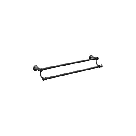Moen Belfield 24in Double Towel Bar in Matte Black YB6422BL